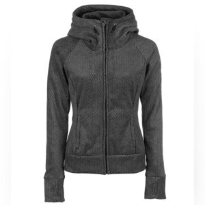 Bench Back and Gray Herringbone Hooded Jacket